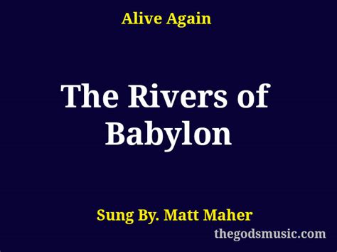 Rivers Of Babylon - Uma Canção de Esperança e Consolo que Transcende Fronteiras com sua Sinfonia Vibrante de Reflexão Cultural